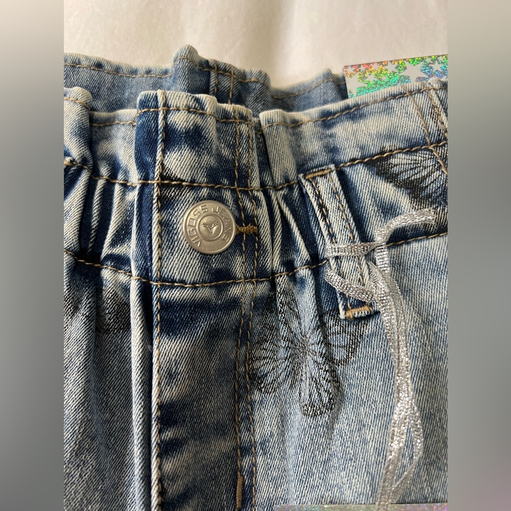 Vigoss Stretch Denim Butterfly Shorts NWT - Picture 3 of 6